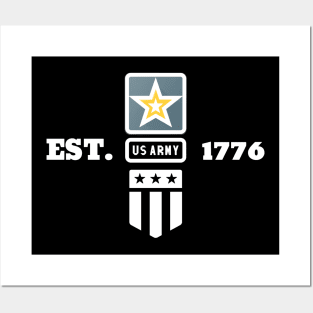 United State Army Star Est.1776 Posters and Art